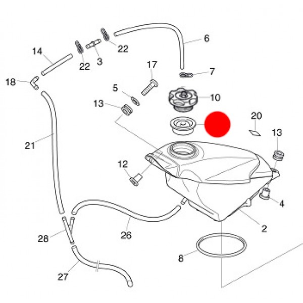 Guarnizione Tappo Serbatoio MONTESA 4RT 2017-18